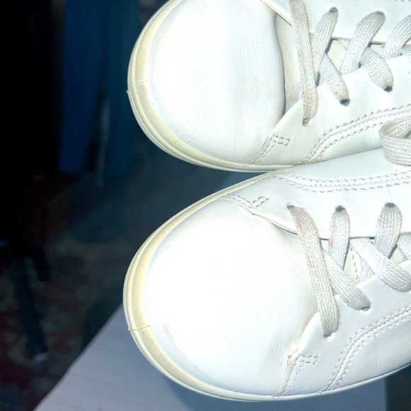 Ecco sneakers, Soft leather 7 Sneaker Size EUR39 white& Tiffany green - Picture 9 of 10